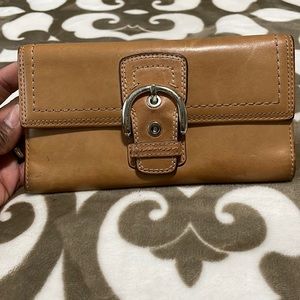 COACH Vintage Tan Leather Wallet